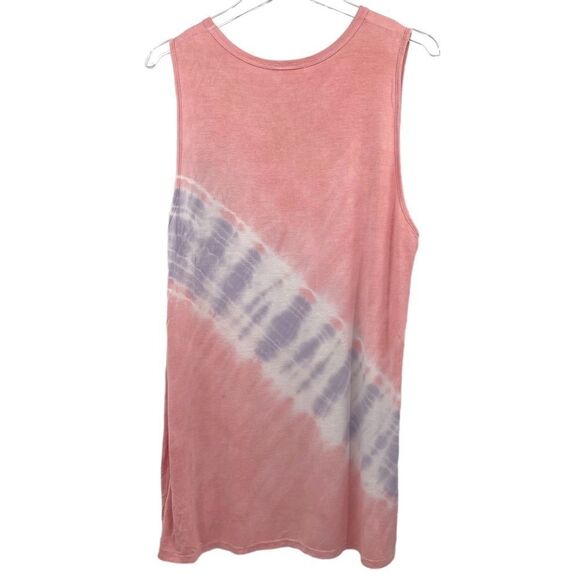 𝅺SUPER Soft Pink & Purple Tie Dye Tank Size M - Picture 3 of 7